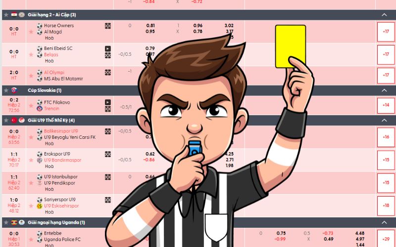 Cách chơi kèo thẻ hiệp 1 chuẩn xác