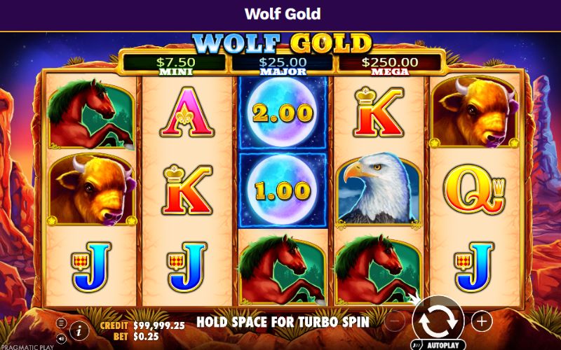 tính năng hỗ trợ thắng wolf gold x8
